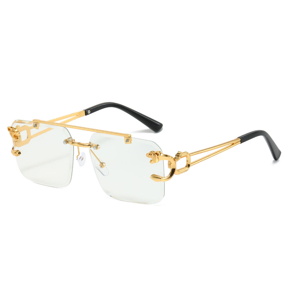 Wholesale Trimmed Square Frameless Fashion Sunglasses