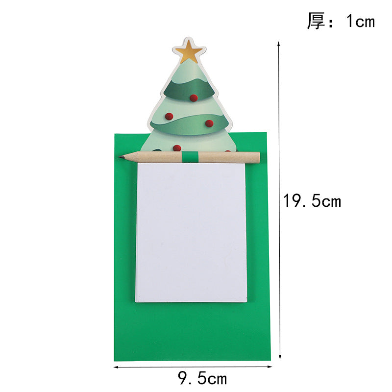 Wholesale 5pcs/pack Christmas Note Pad Christmas Eve Blessing Portable Note Pad Message Board