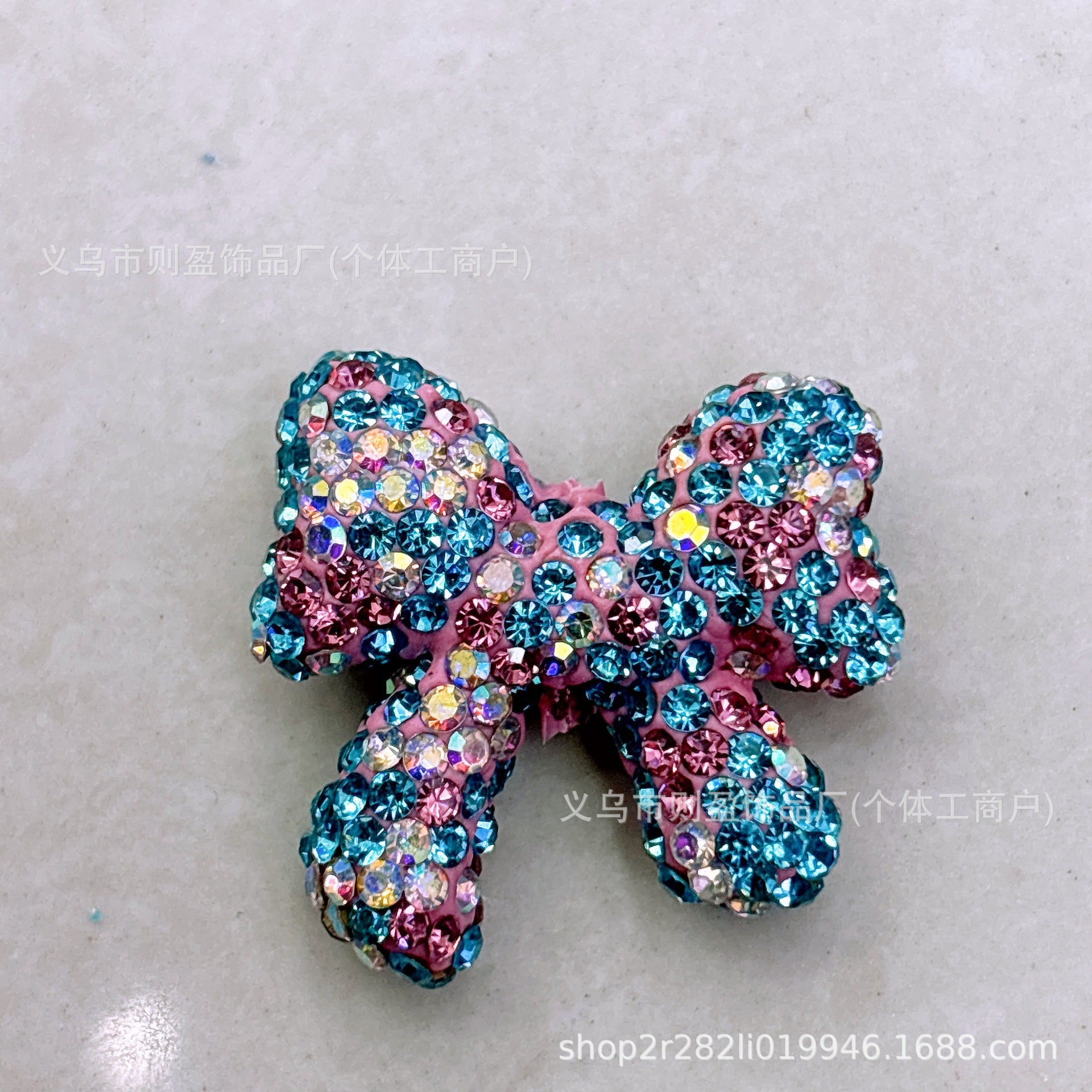 Wholesale 20pcs Heavy Industry with Drilled Pottery Clay Butterfly Bow Float Vertical Hole Beads