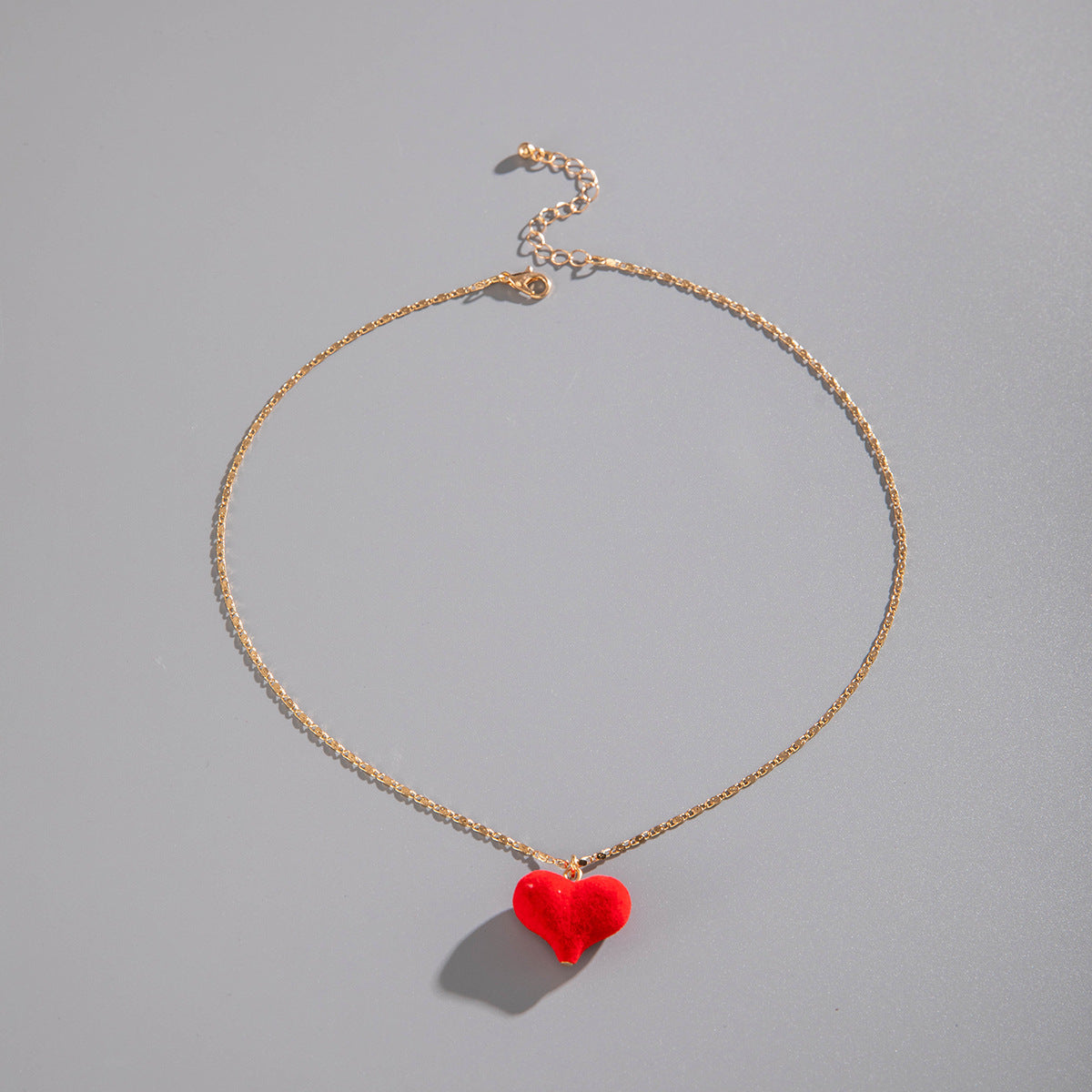 Wholesale Valentine's Day Love Cherry Water Diamond Pendant Necklace