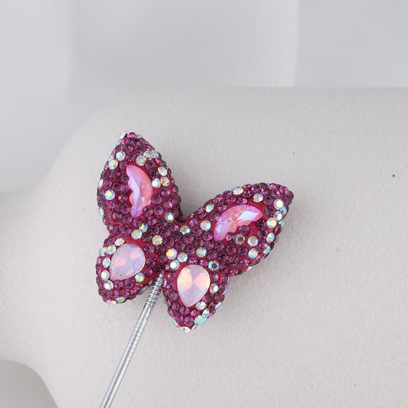 Wholesale DIY Colorful Butterfly Soft Clay Diamond Balls