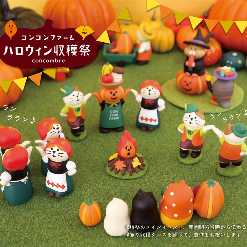 Wholesale Japanese ZAKKA Cat Resin Figurine  King Pumpkin Home Decor