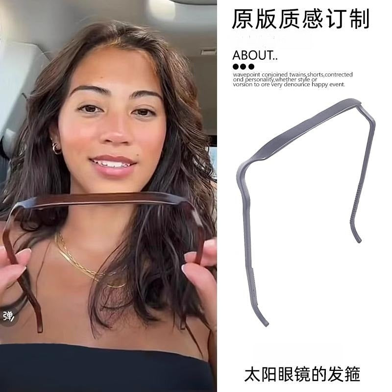 Wholesale Square Glasses Contact Fixed Sunglasses Sunglasses Hair Bands