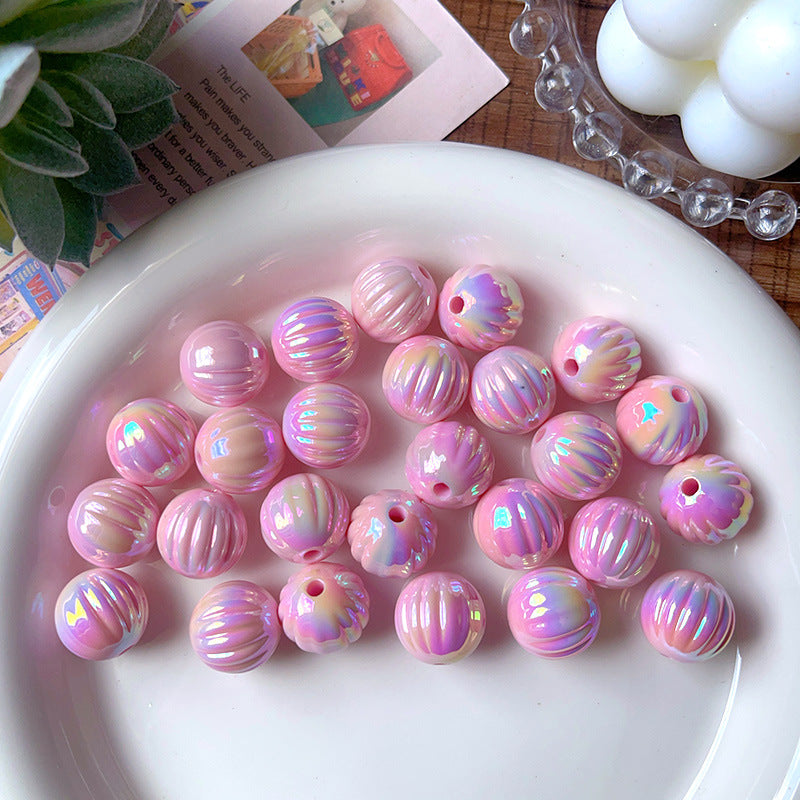 Wholesale 10pcs 14mm Colorful UV Pumpkin  Acrylic Beads
