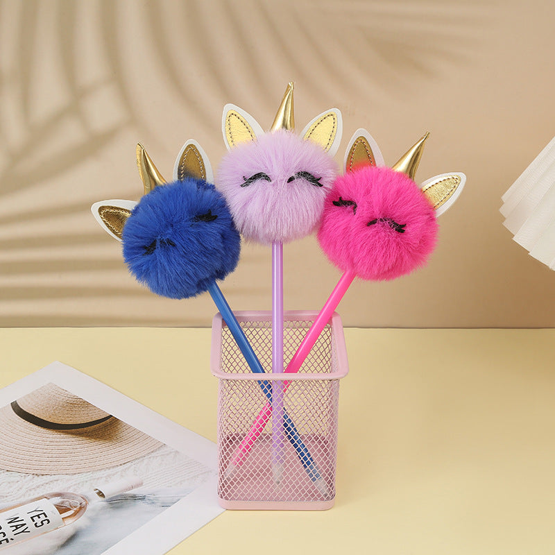 Bolígrafo de dibujos animados de plástico de plástico de unicornio al por mayor