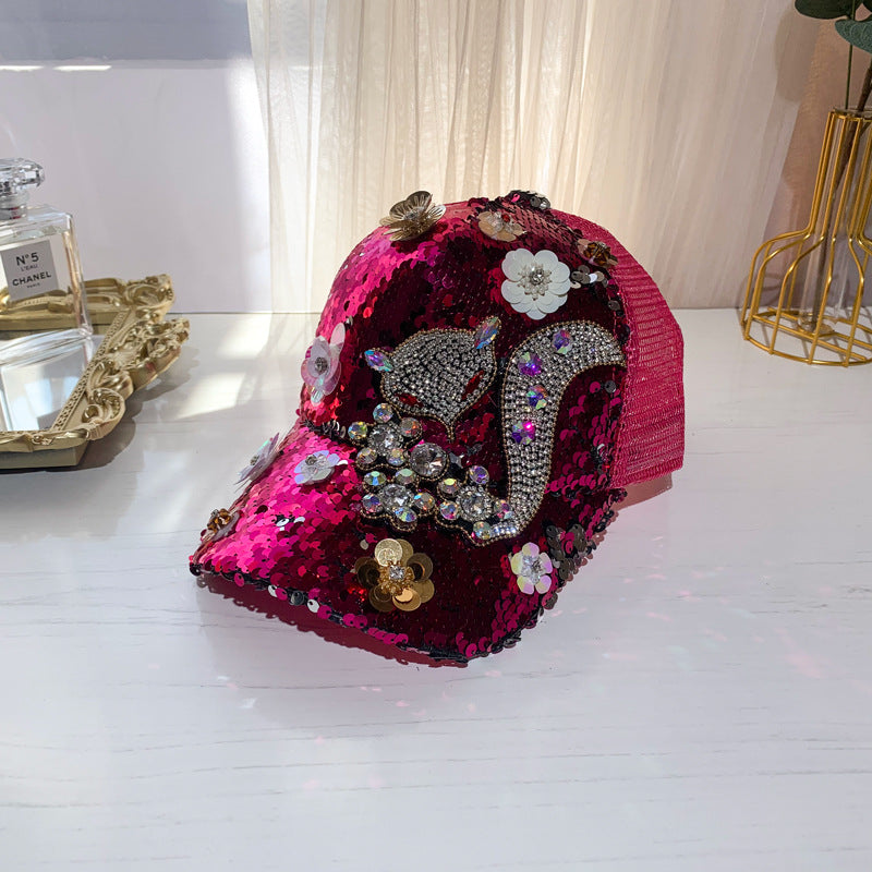 Wholesale Rhinestone Sequin Baseball Cap