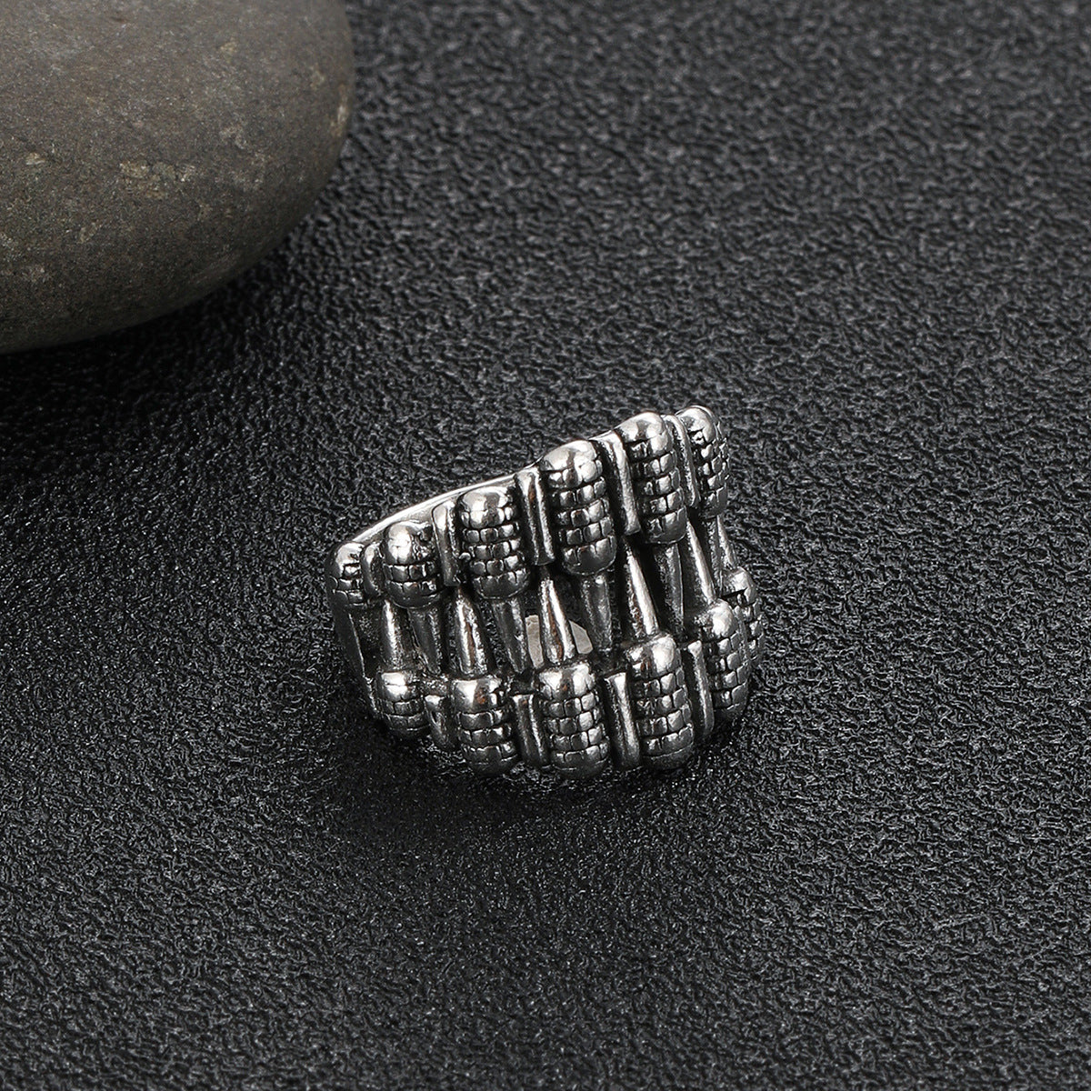 Wholesale Alloy Gothic Skull Teeth Vintage Punk Rock Rings