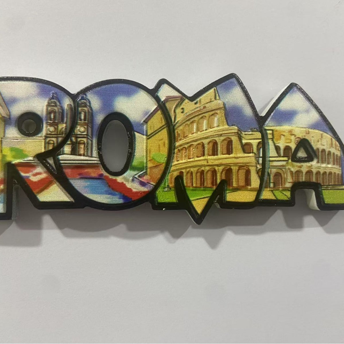 Wholesale Refrigerator Magnet UV Relief Resin Crafts  Magnetic Refrigerator Magnet Souvenir