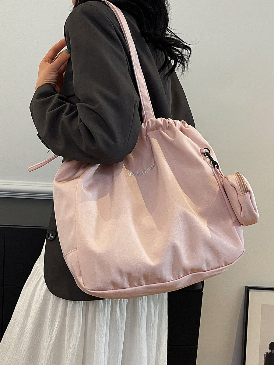 Wholesale Women's shoulder tote bag nylon handbag large capacity retro bag