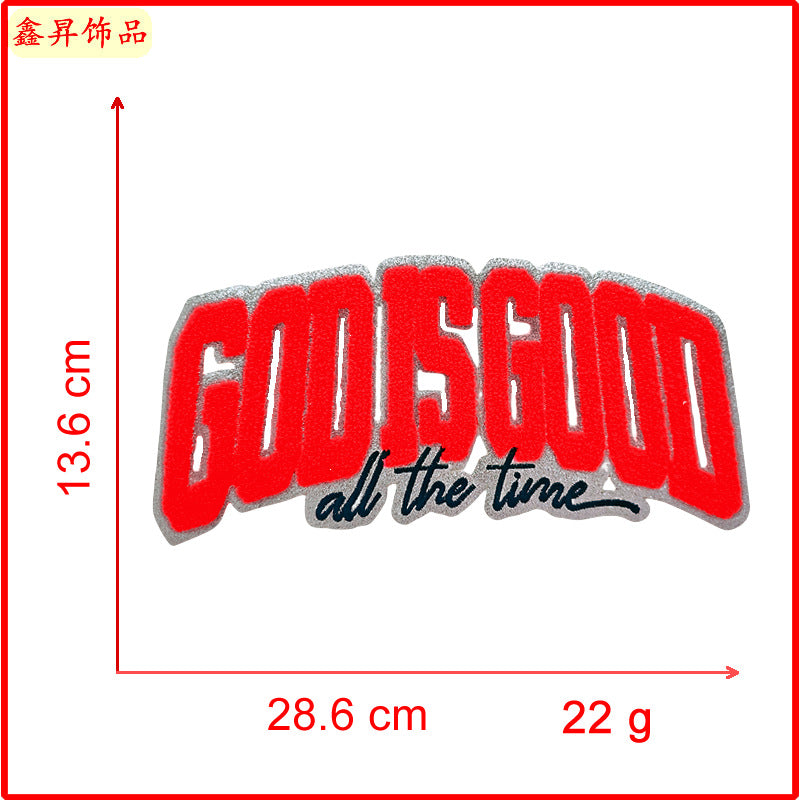 Wholesale   10pcs  Towel Embroidered Cloth Stickers Decorations Adhesive Clothing Direct Supply