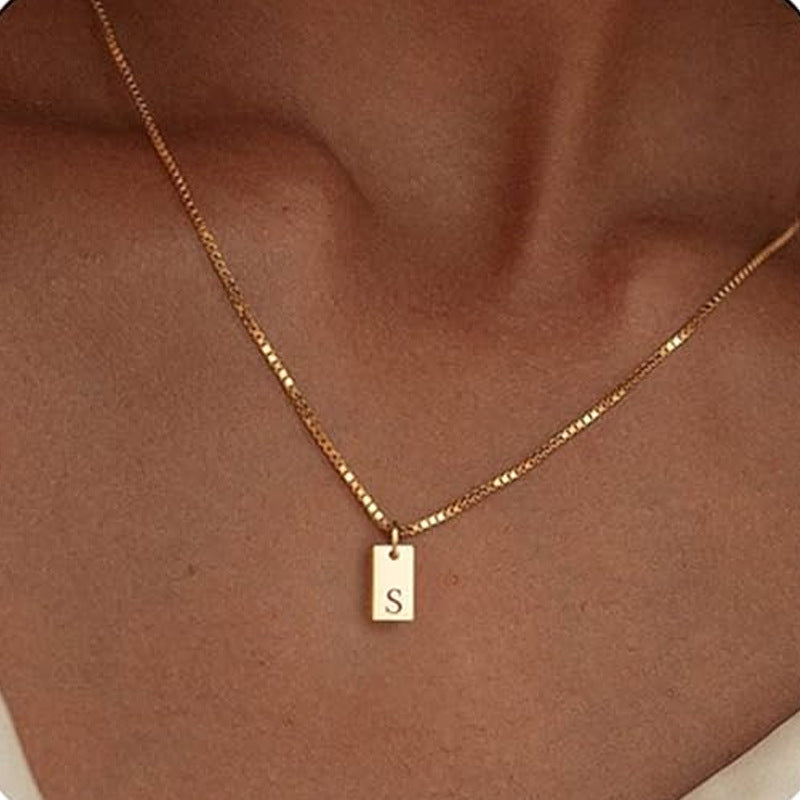 Wholesale Letter Stainless Steel Necklaces