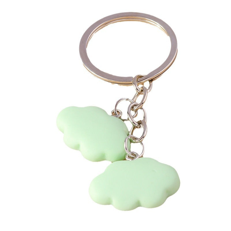 Wholesale Cartoon Color Cloud Resin Keychain