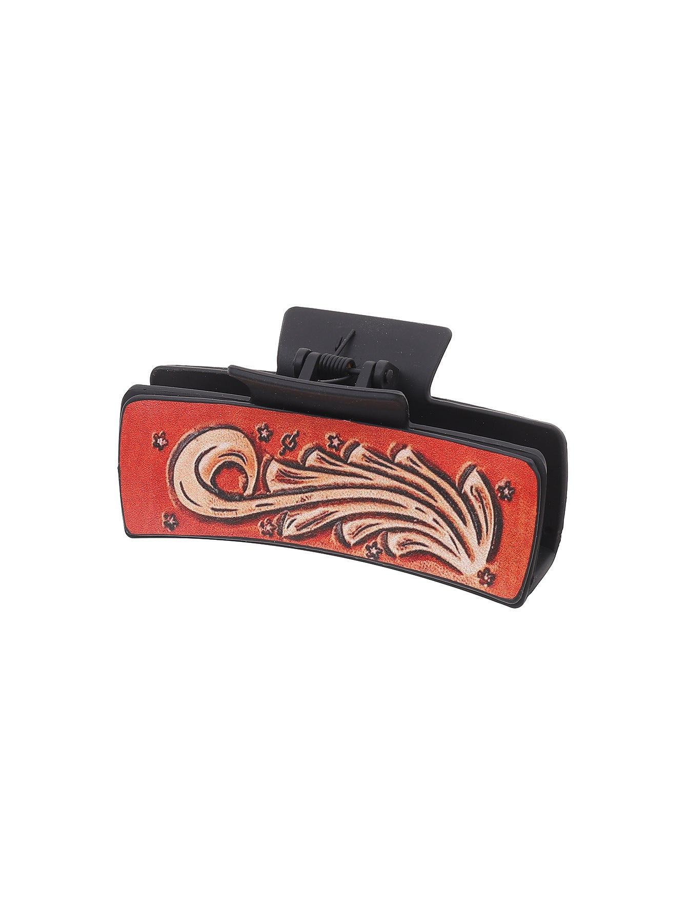 Wholesale Western Wind Denim Wind Sunflower Leather Hairpin Women's Shark Clip Grab Clip