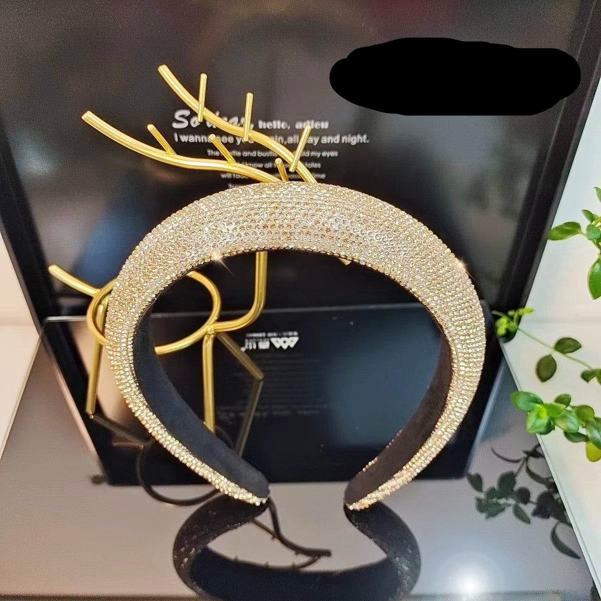 Wholesale High-grade colorful diamond high headband