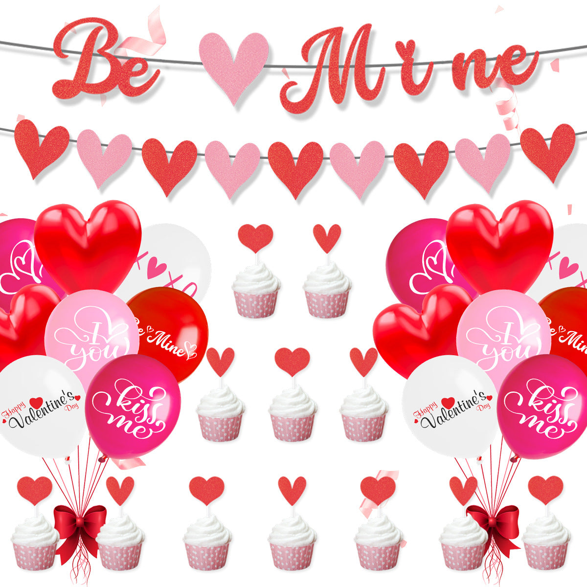 Wholesale Valentine's Day Proposal, Wedding Party Decoration, Happy Valentine's Day Paper Banners