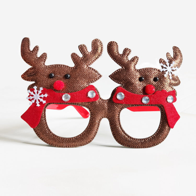 Wholesale New Christmas Decoration for Adults Kids Toys Gifts for The Elderly Snowman Antlers Creative Glasses