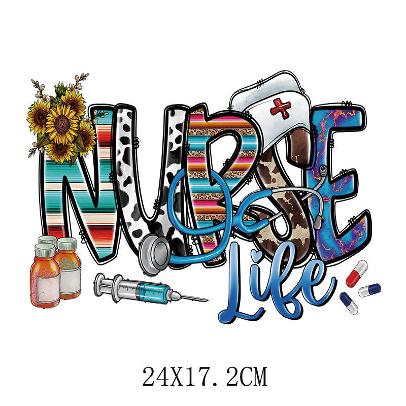 Wholesale Doctor and nurse heat transfer printing   UV DTF Ready to Press Transfers Wraps