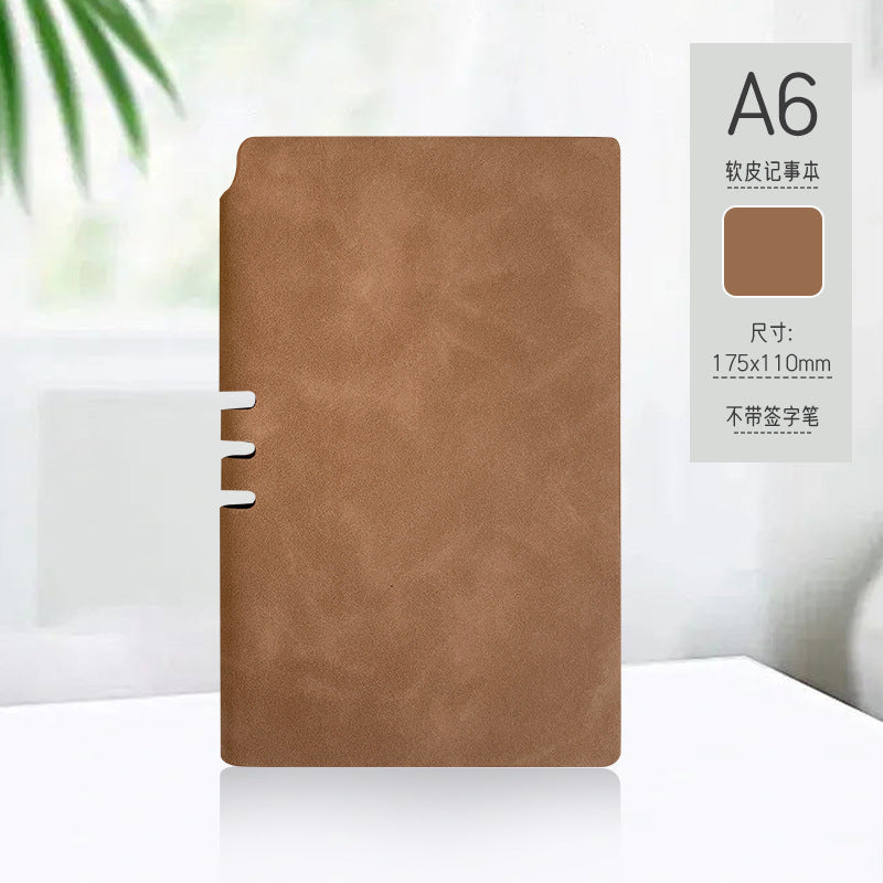 Wholesale A6 notebook with leather cover,  small notebook