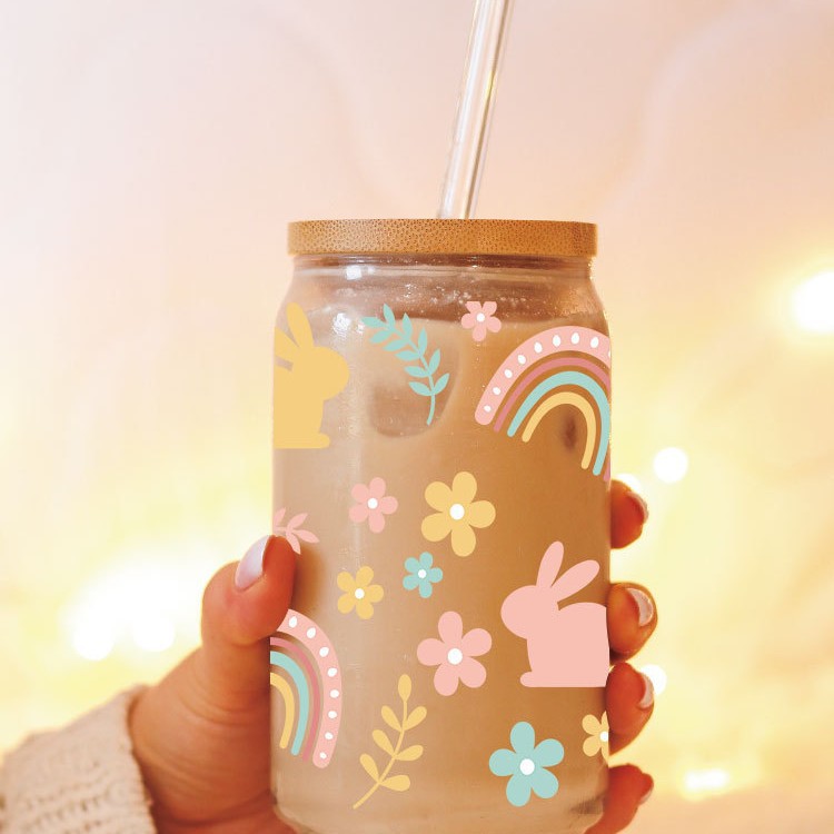 Wholesale Simple pattern 16oz Cup UV DTF Wraps