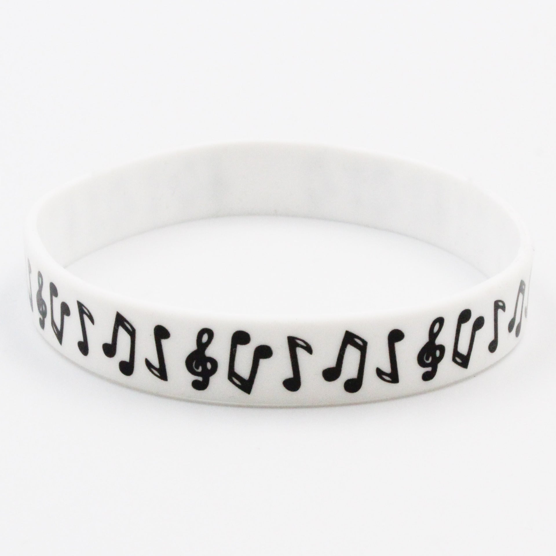 Música impresa al por mayor Notas de música Peripherales Ghana Silicone Bracelet