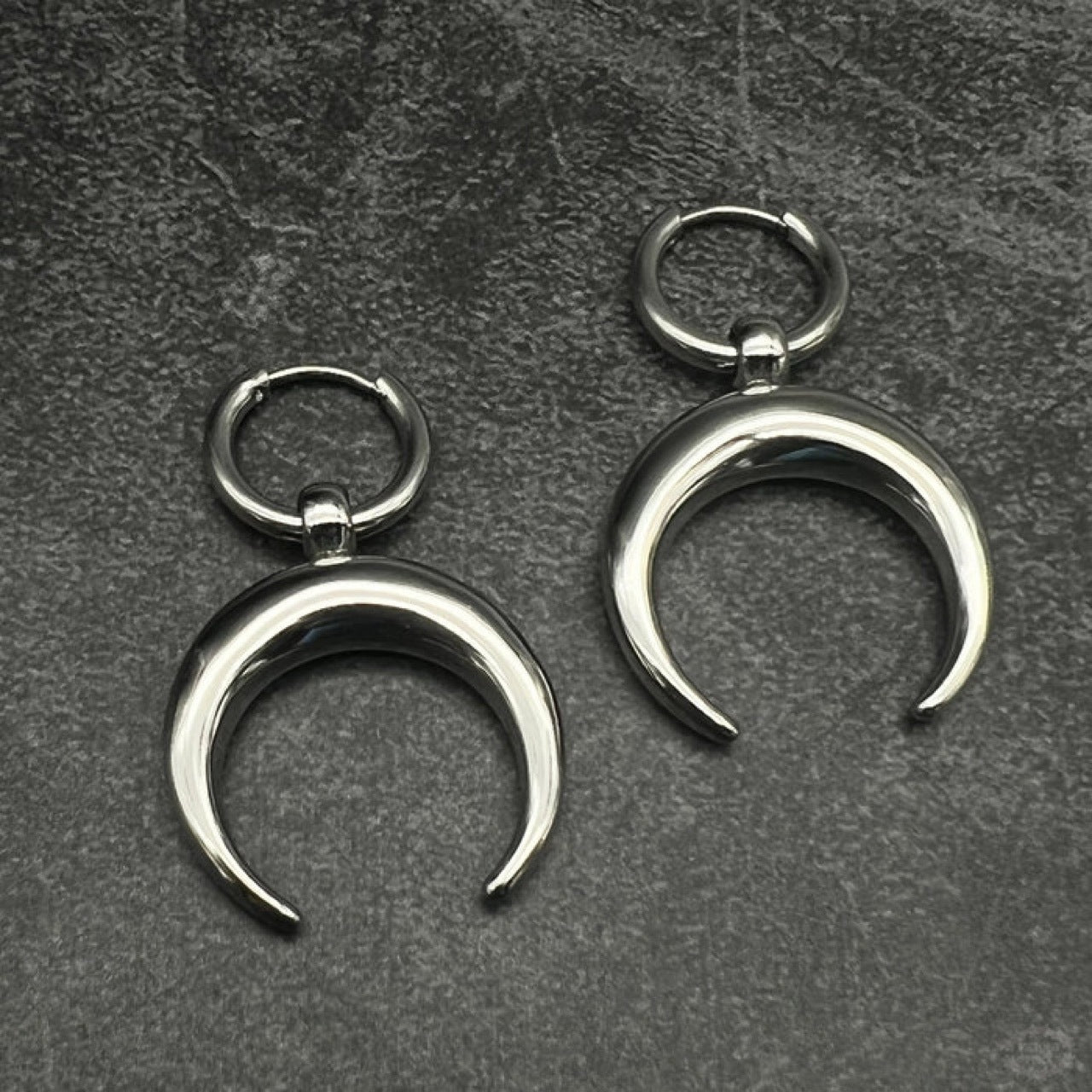 Wholesale Gothic Moon Large Hoop Earrings