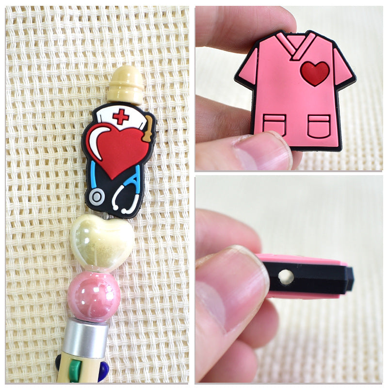 Wholesale  Random 100pcs/pack  Medical series through-hole beads  Focal Beads