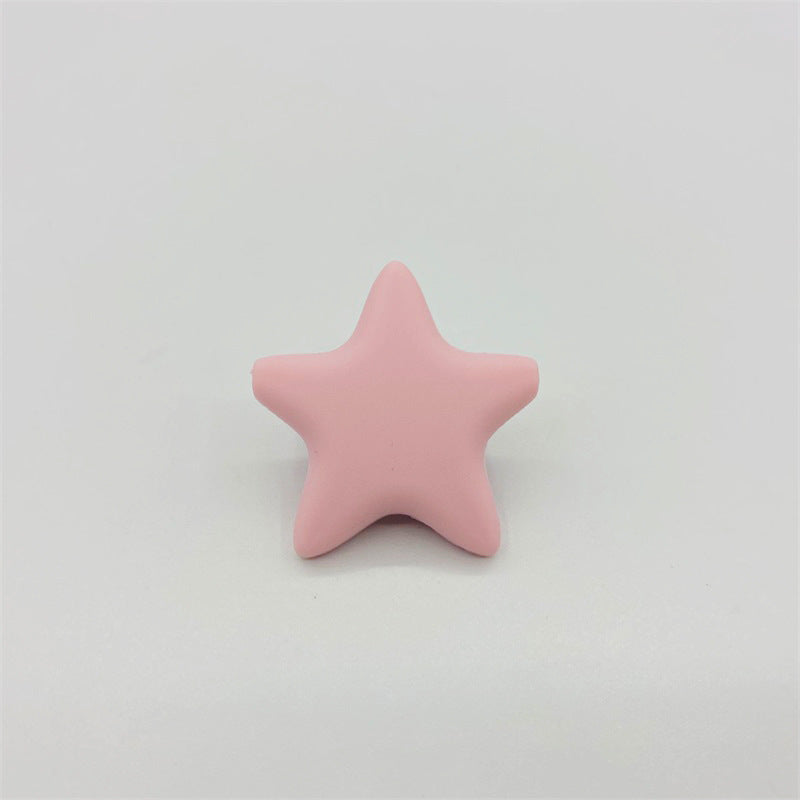 Wholesale10PCS  Pentagram DIY Silicone Beads