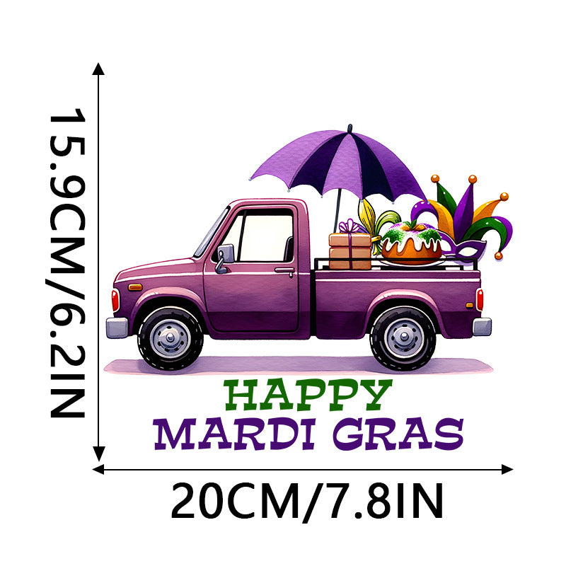 Wholesale 10pcs Carnival Festival  Pattern Clothing  UV DTF Ready to Press Transfers Wraps