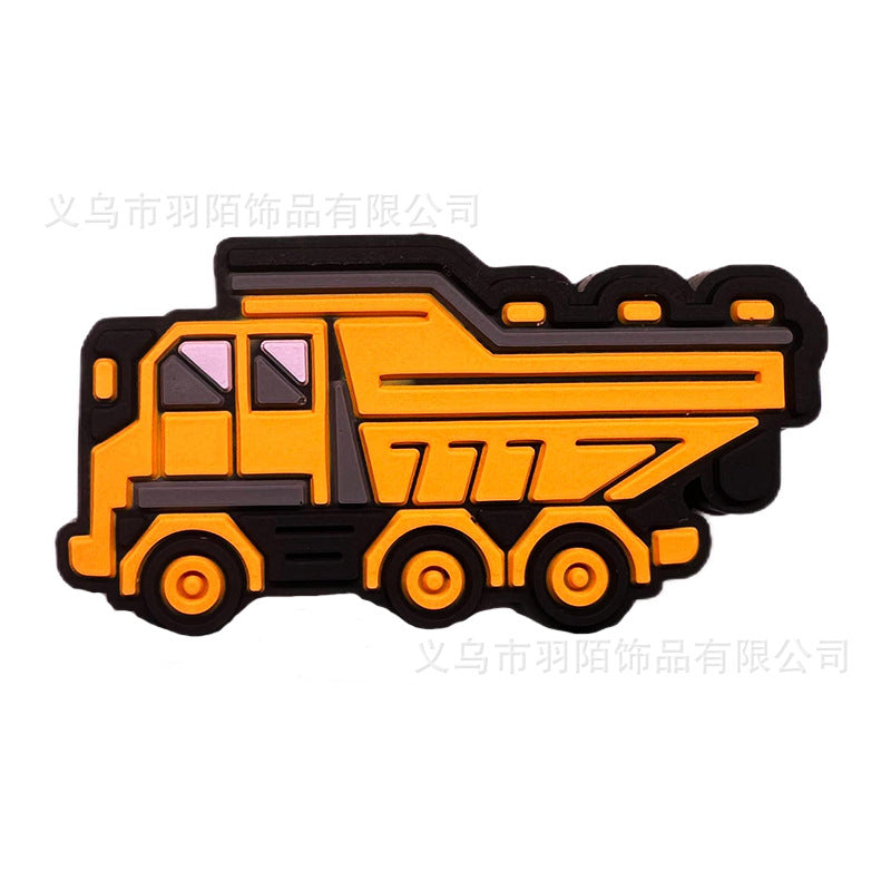 Wholesale 20pcs Car Excavator Series Cartoon DIY Silicone Beads