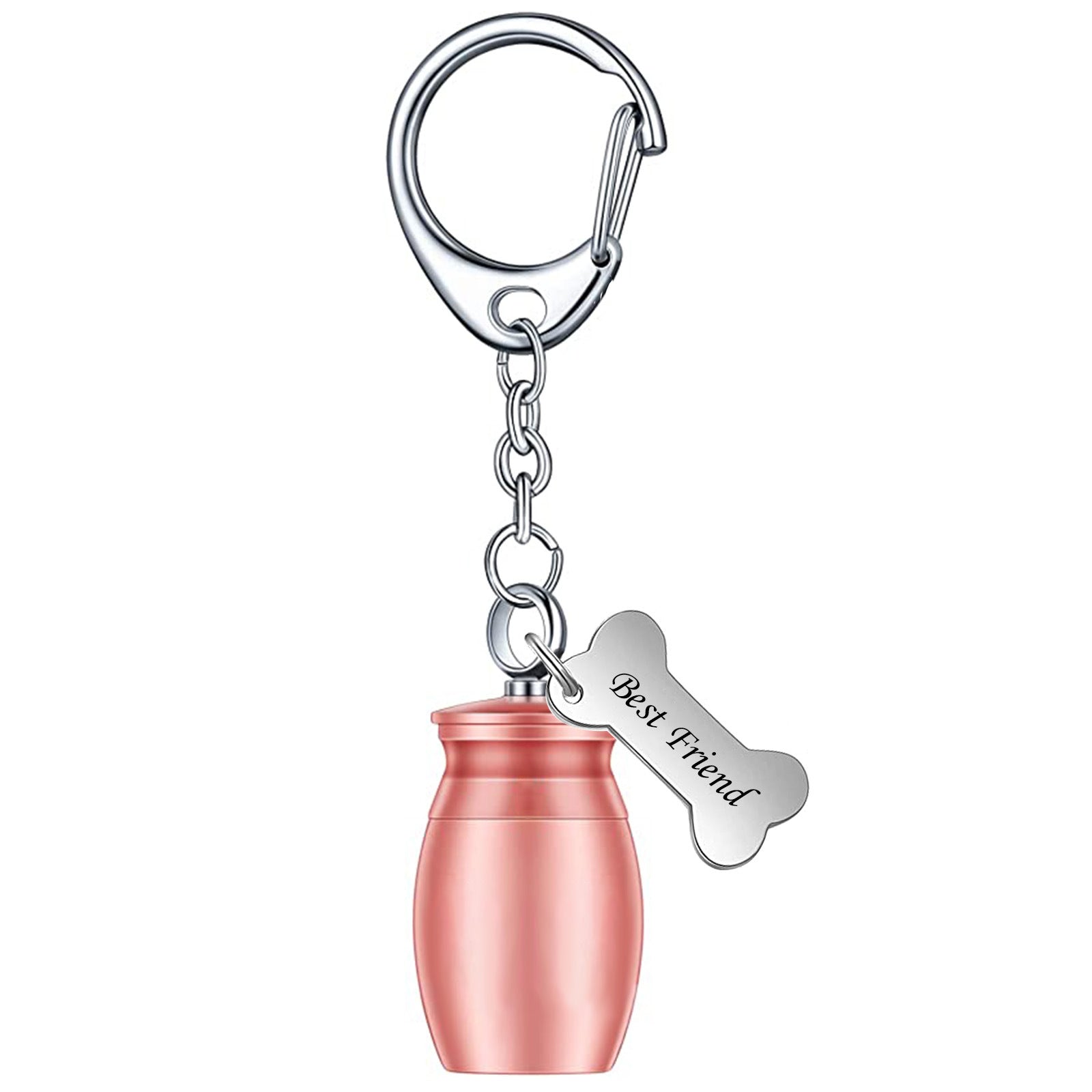 Wholesale Commemorative Pet Ashes Box Zinc Alloy Keychain