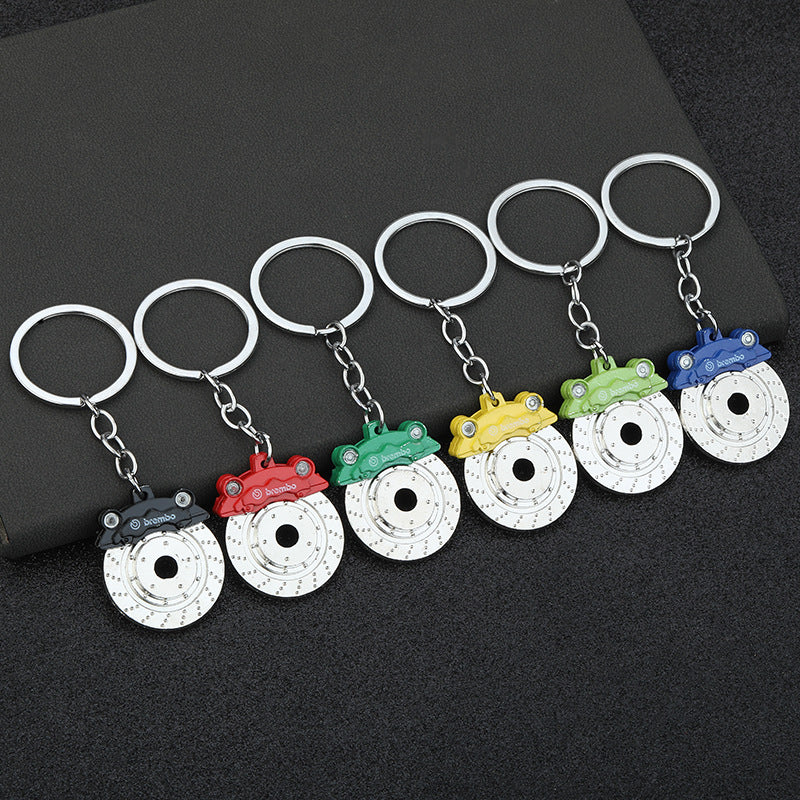Wholesale Car Brake Pad Metal Swivel Keychain