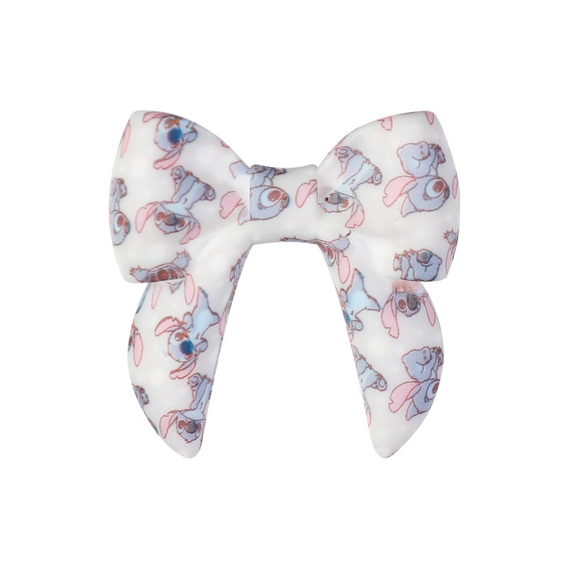 Wholesale 20pcs   Silicone beads with bow Focal Beads