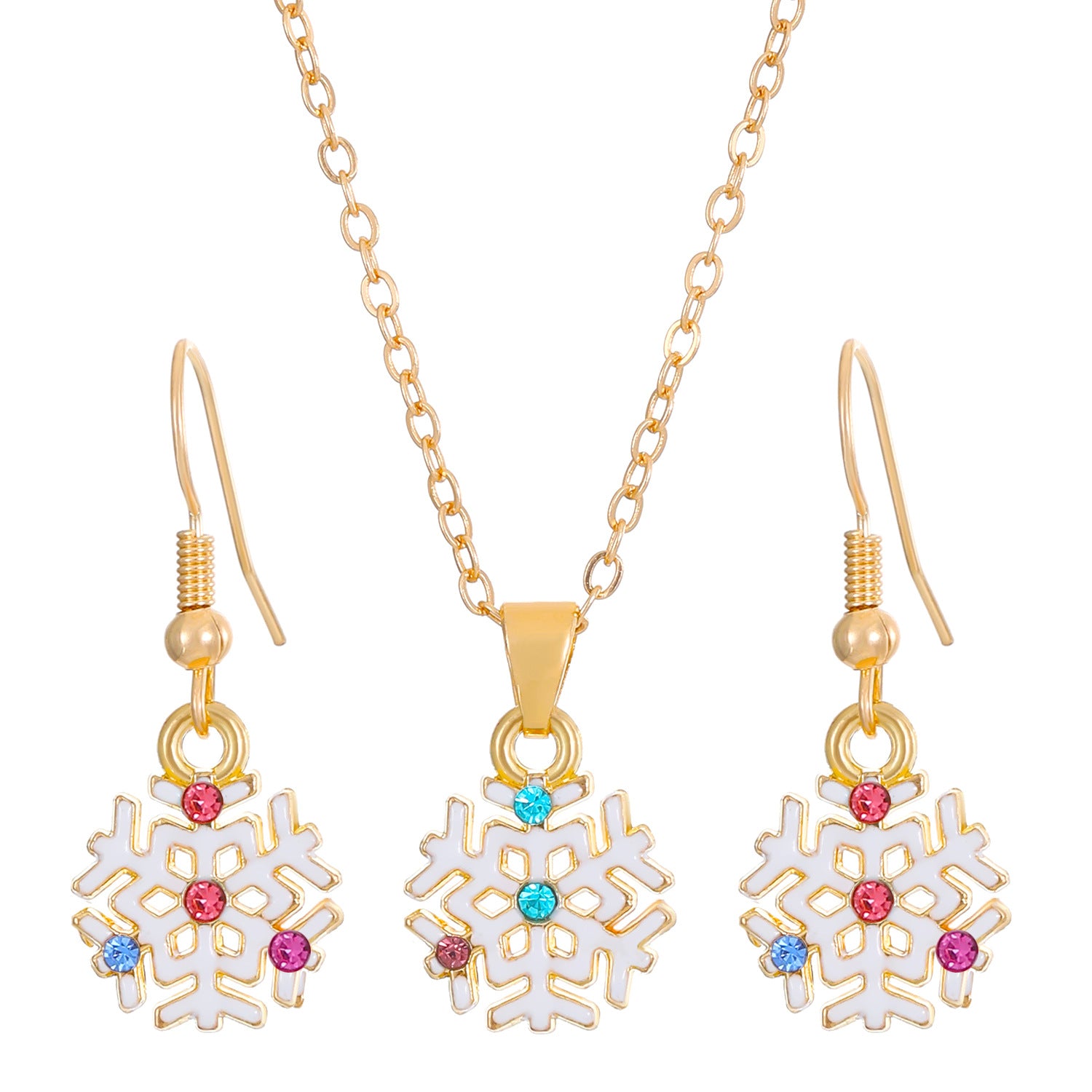 Wholesale New Christmas Tree Necklace Earrings Set