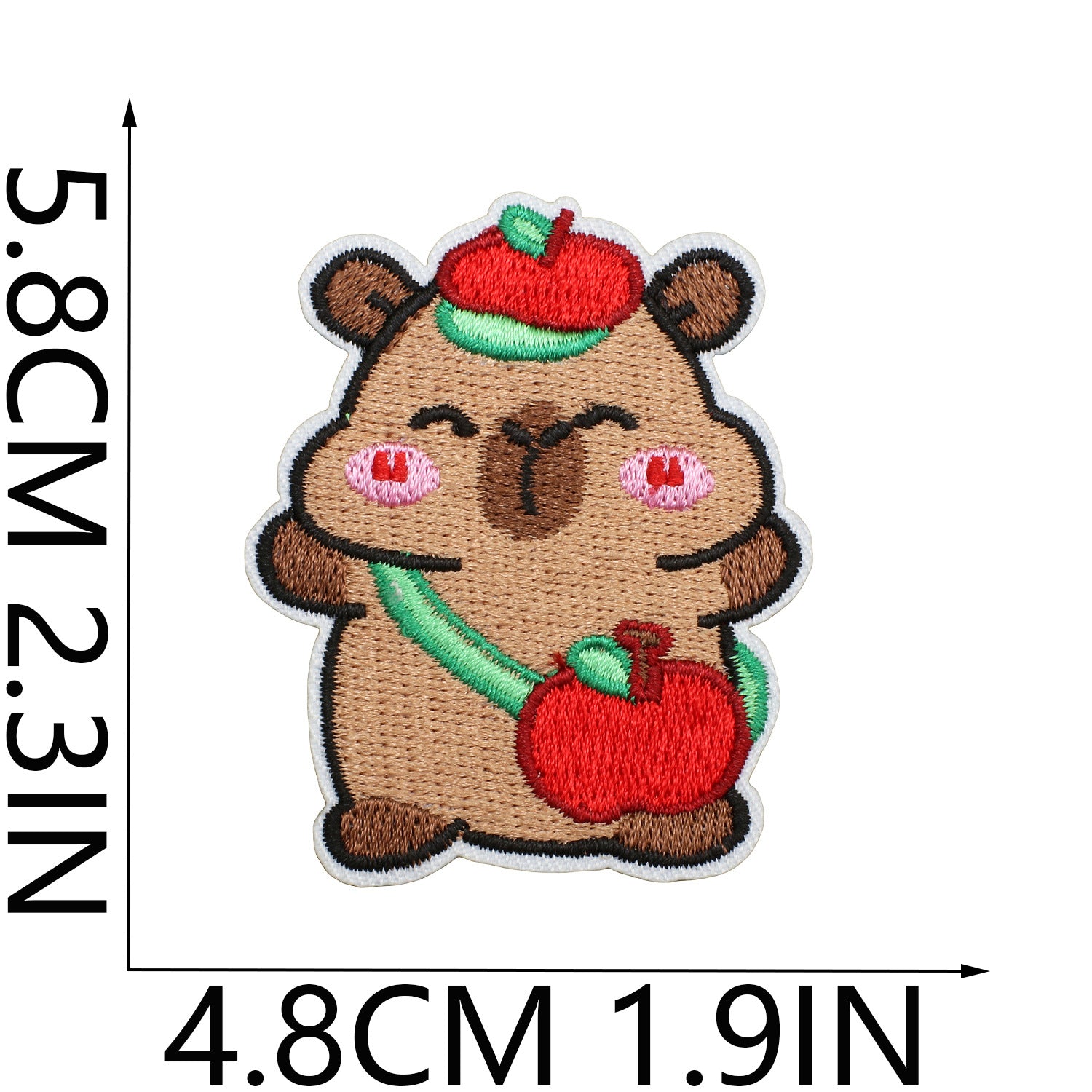 Wholesale Cartoon Capybara Embroidered Patch Decorative Accent For Clothing Stylish Gift For Boutique Resale