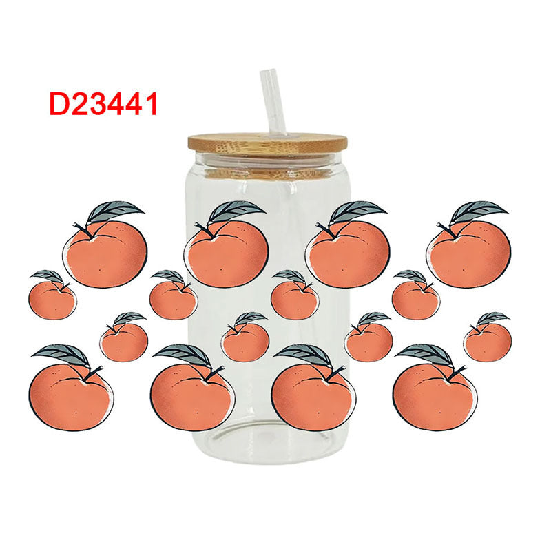 Wholesale Colorful Fruit Series 16oz Cup UV DTF Wraps