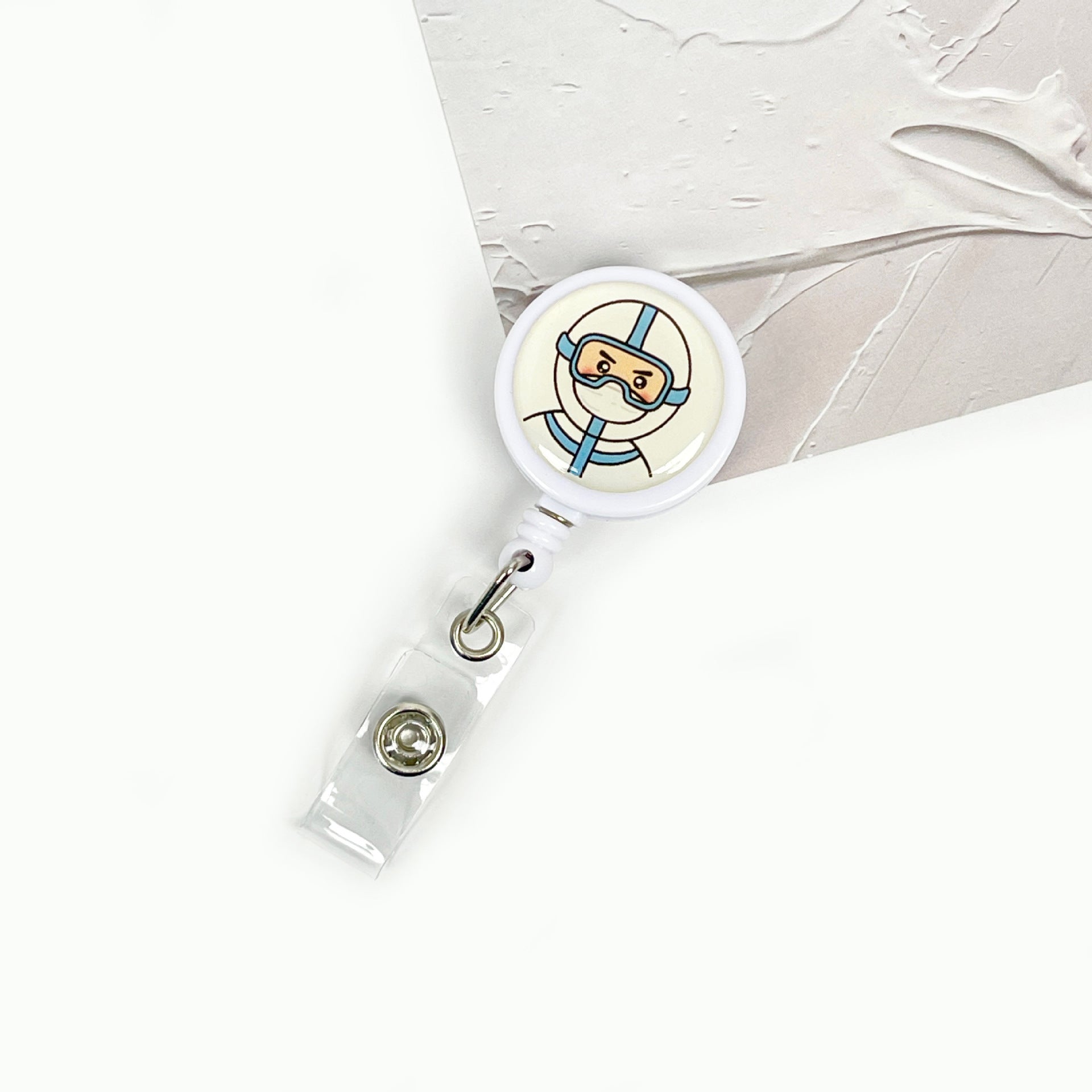 Wholesale Retractable Doctor Nurse Badge Holder Keychain