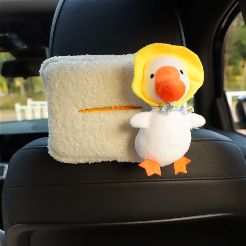 Wholesale car paper drawer bag creative cute lambskin car tissue box