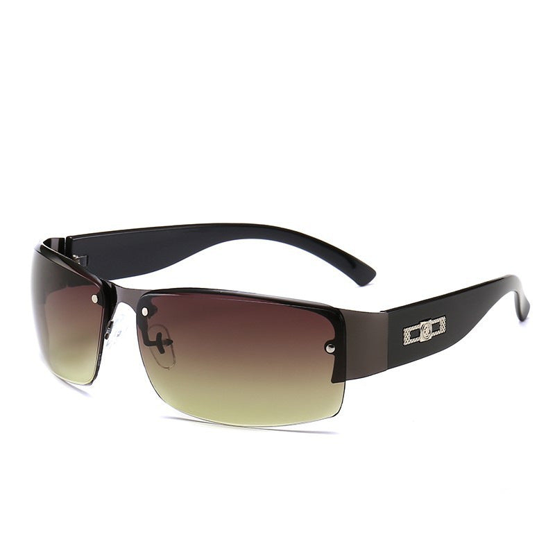 Wholesale Metal Sheet Wide Leg PC Sunglasses