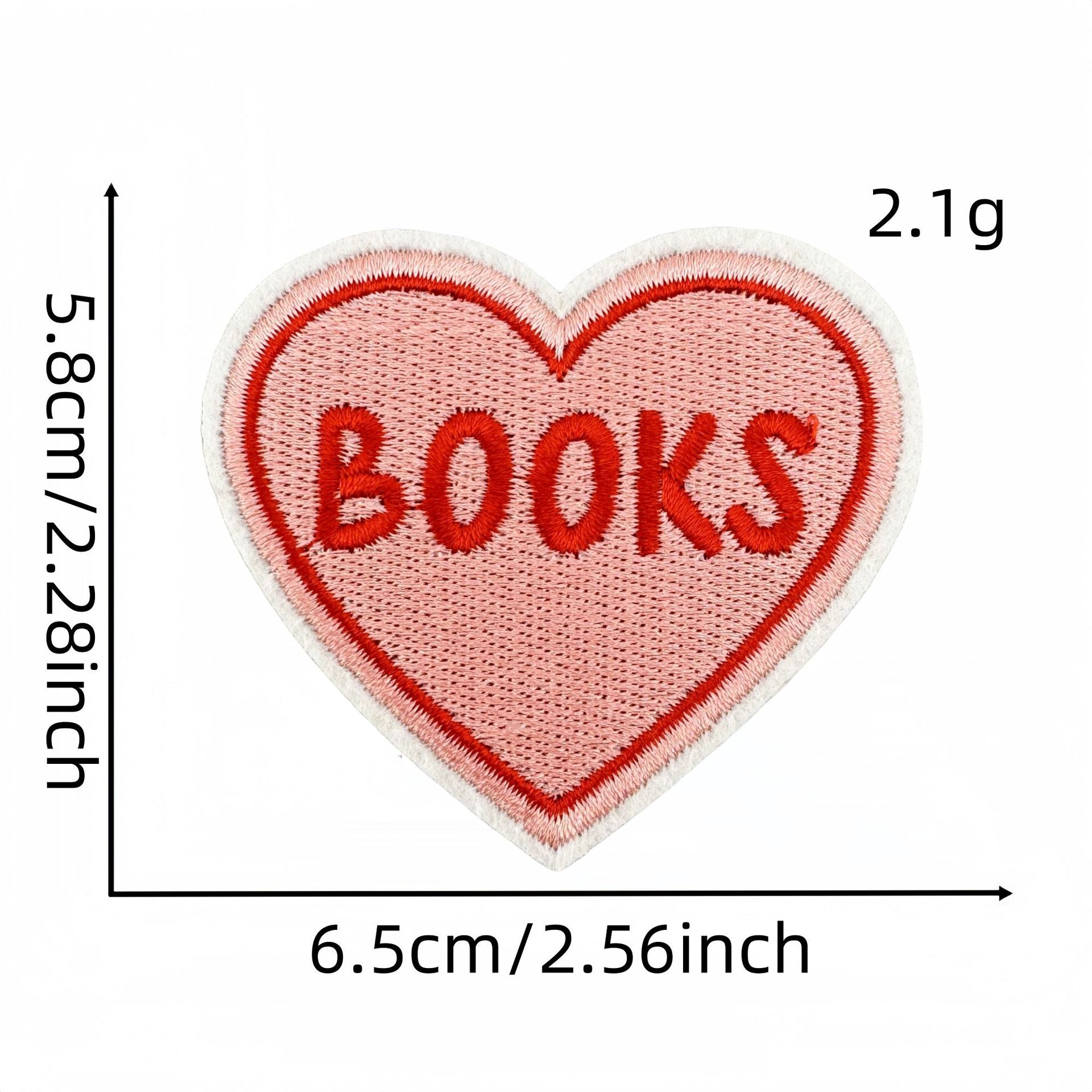 Wholesale Embroidered Bookworm Patch Badge English Book Reading Doodle Computer Embroidery Sew On Garment Accessory Craft Supply For Everyday Use