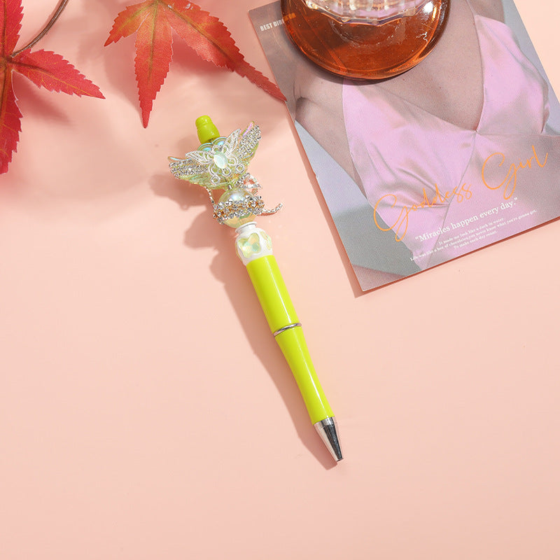 Wholesale Beaded Pen Colorful Handmade Beaded Twisted Love Wings Ballpoint Pen