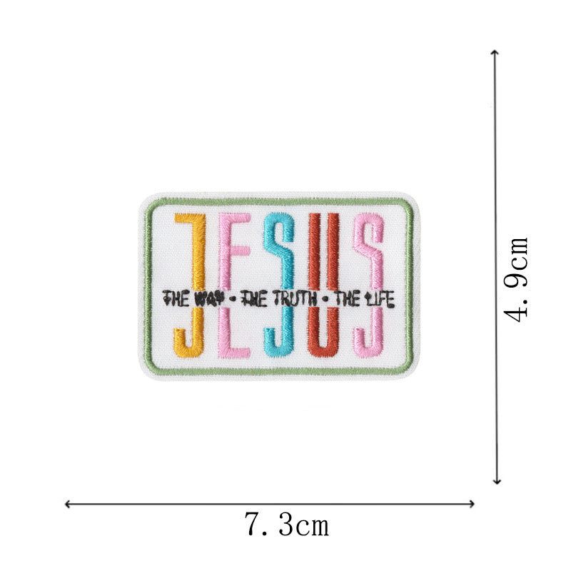Wholesale Bible Verse Embroidered Iron On Patches Set Of 9 For ets Bags Hats Fashion Accessory For Resale