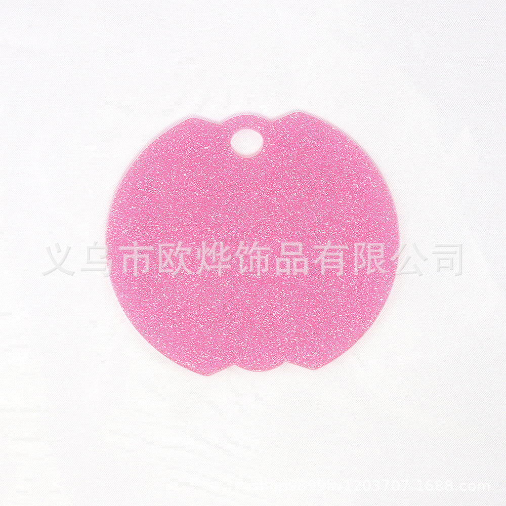 Wholesale 10pcs Hot Cup Lid Pendant DIY Acrylic Glitter Patch