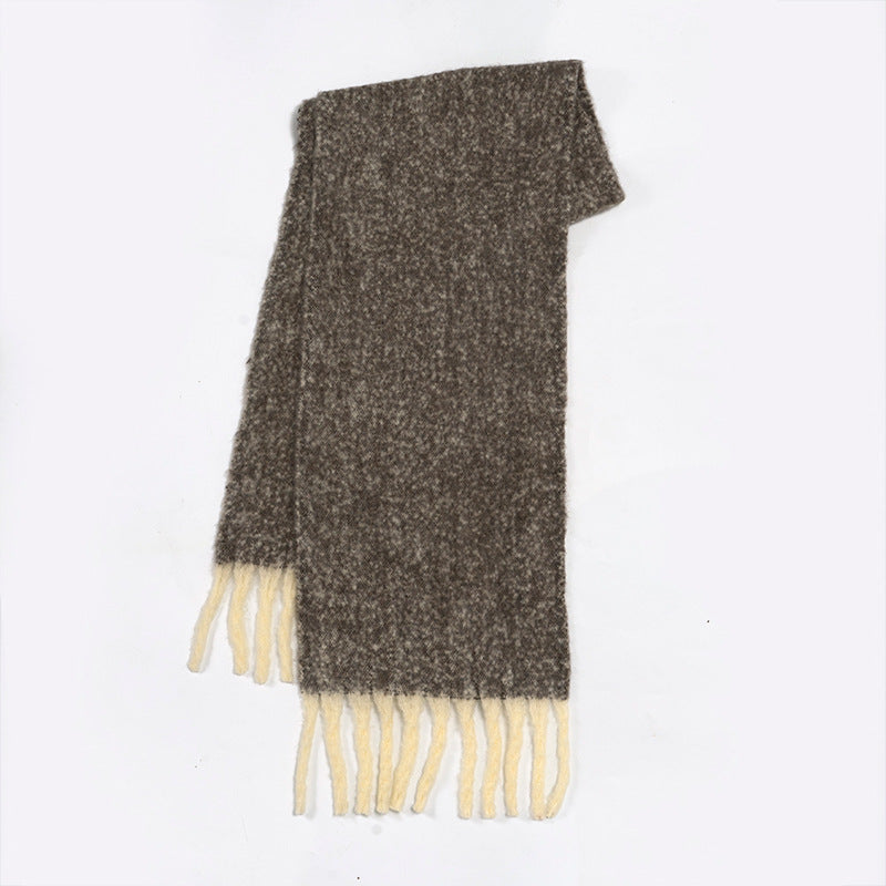 Wholesale 32% Wool Solid Color Soft Warm Scarf