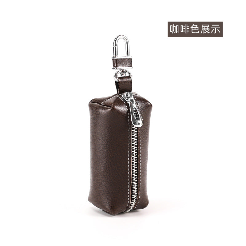 Wholesale 3pcs Cowhide key storage bag coin purse home car key bag