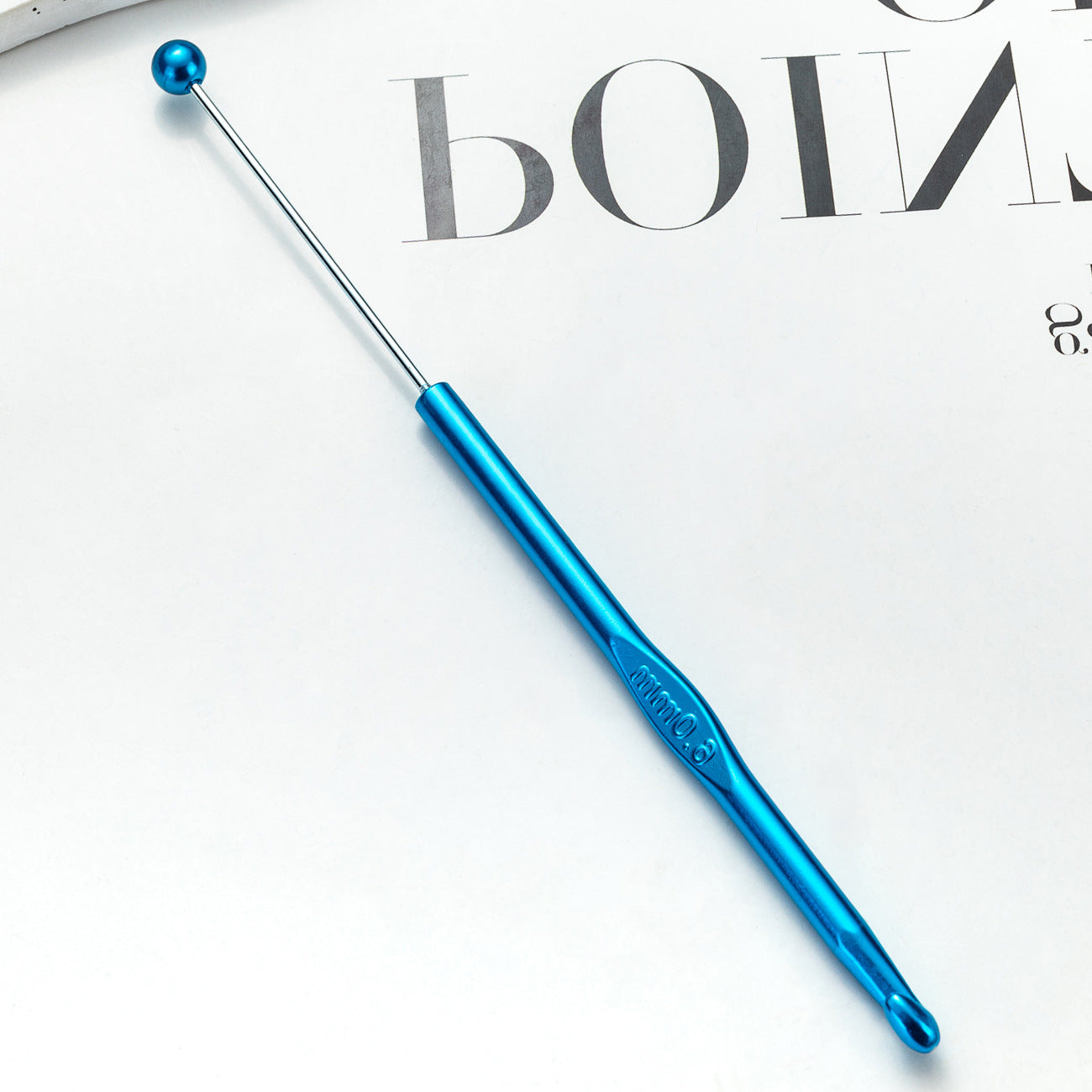 Wholesale 3mm 4mm 5mm 6mm DIY Bead Single Head Knitted Sweater Yarn Crochet Hook