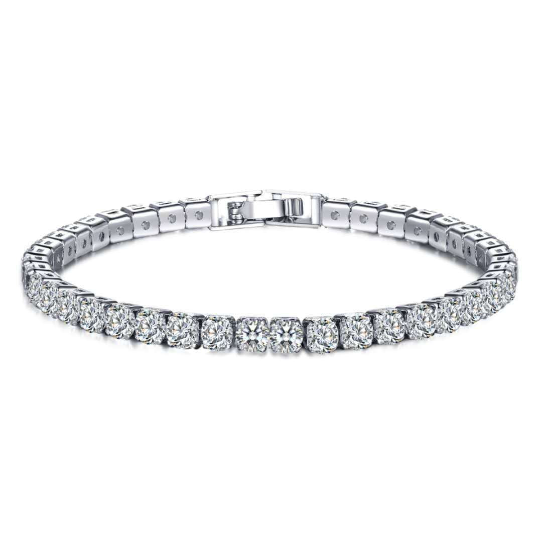 Wholesale One Row Two Rows Three Rows Full Diamond Zircon Couple Bracelet