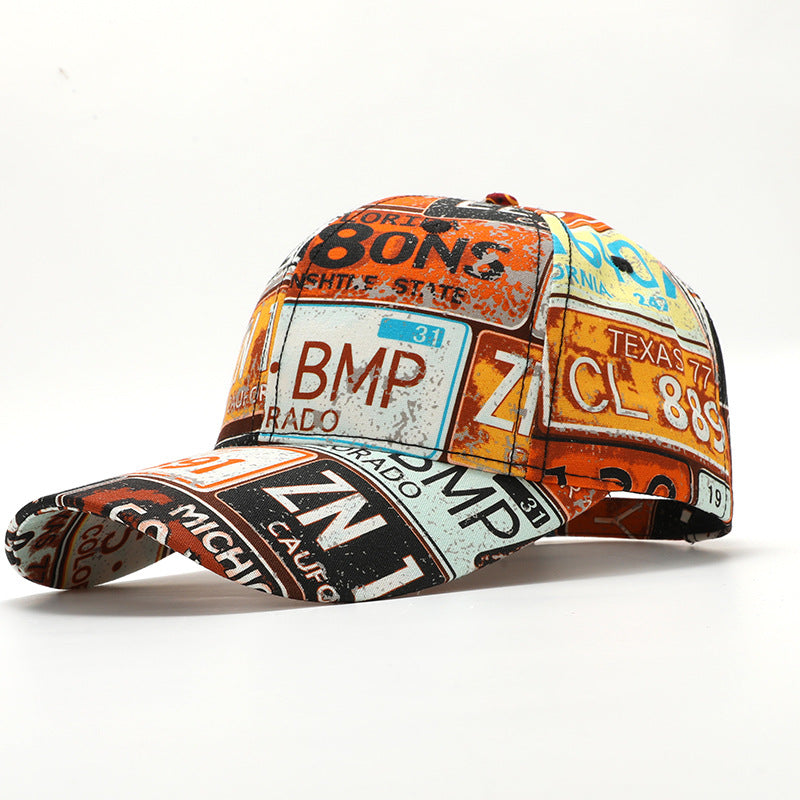 Wholesale New Hip-hop Trend Cross-border Letter Print Graffiti Cap