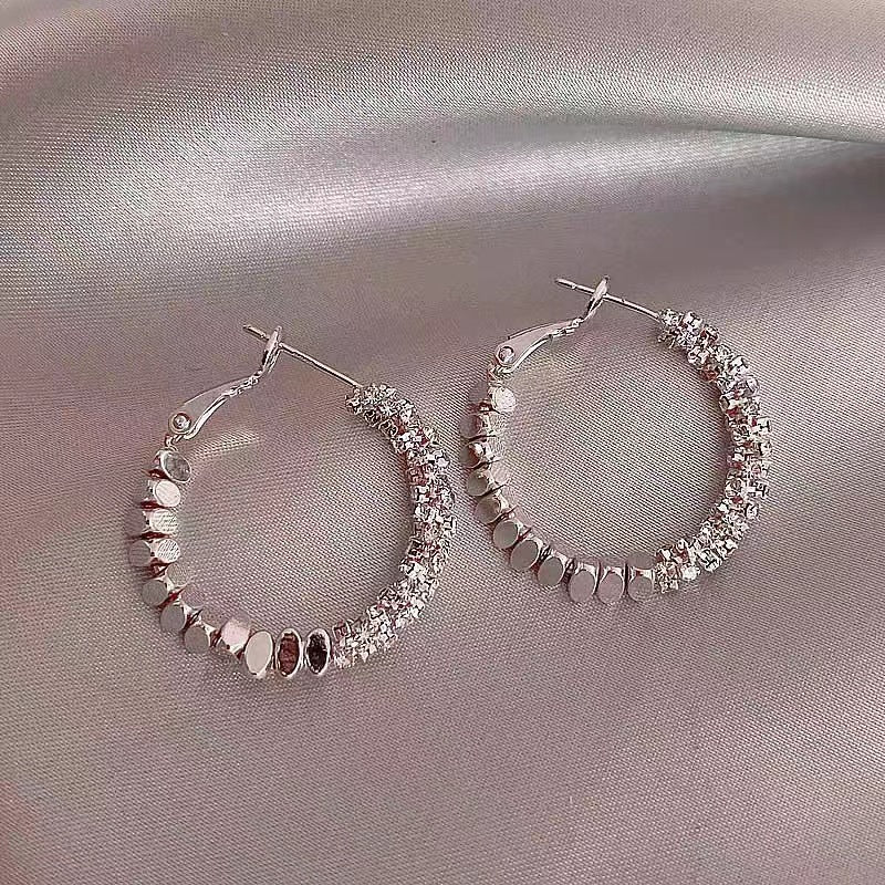 Wholesale Gold-plated plain hoop earrings