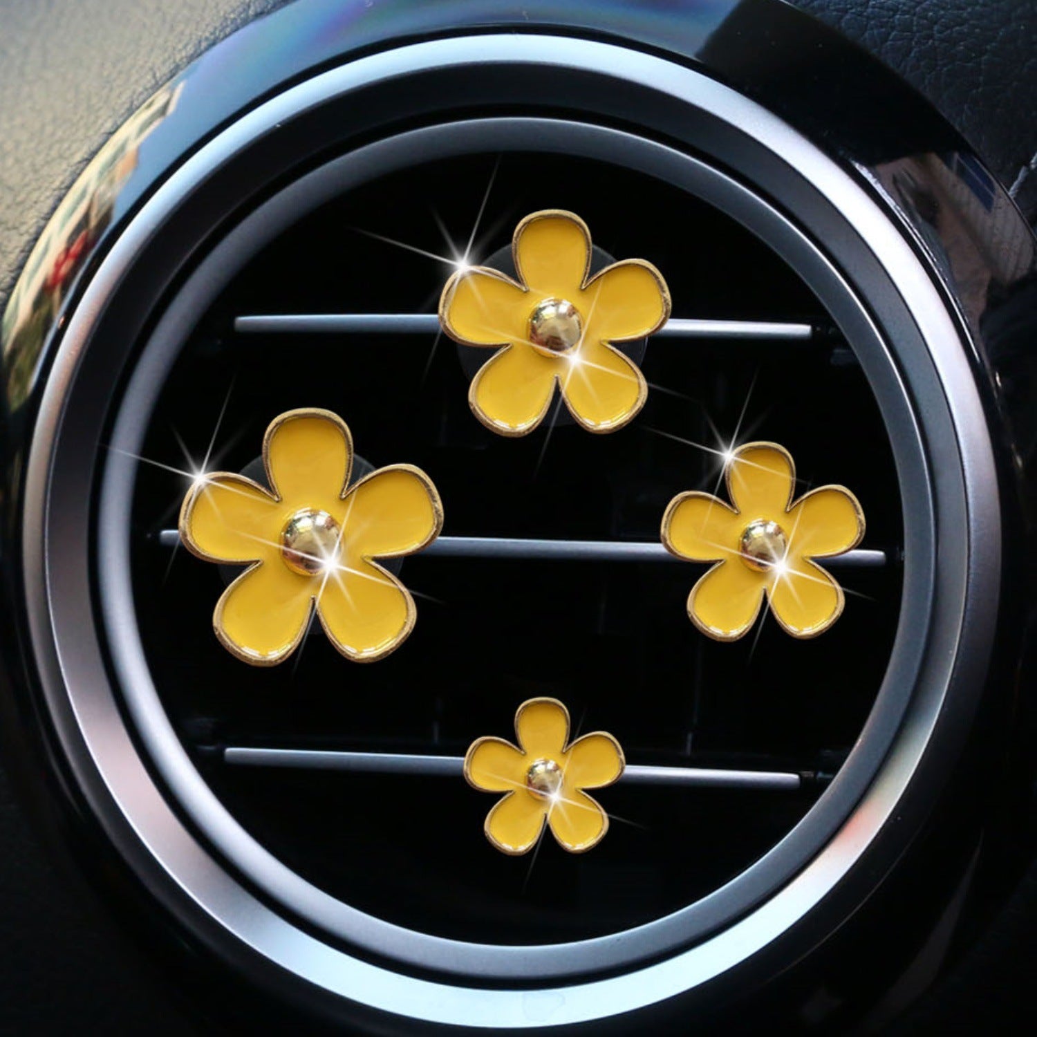 Wholesale Small chrysanthemum car alloy air outlet perfume decoration