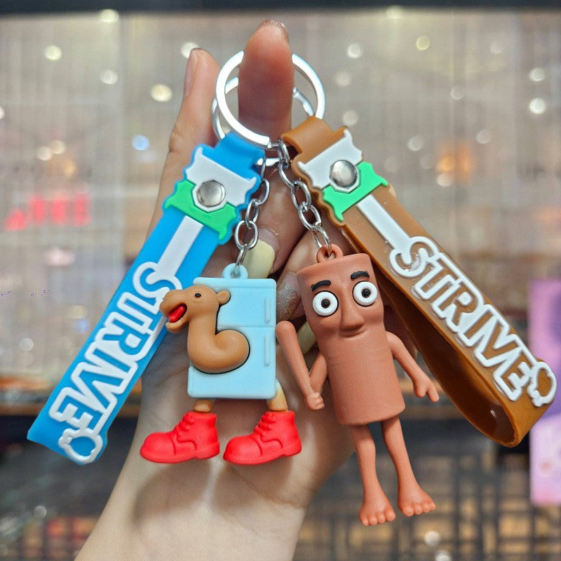 Wholesale Cute cartoon diverse animal Cute Keychain OLY Exclusive